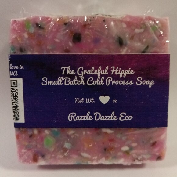 Razzle Dazzle - Vegan Confetti Cold Process Soap - RSPO Palm and Almond Oil - Picture 1 of 2